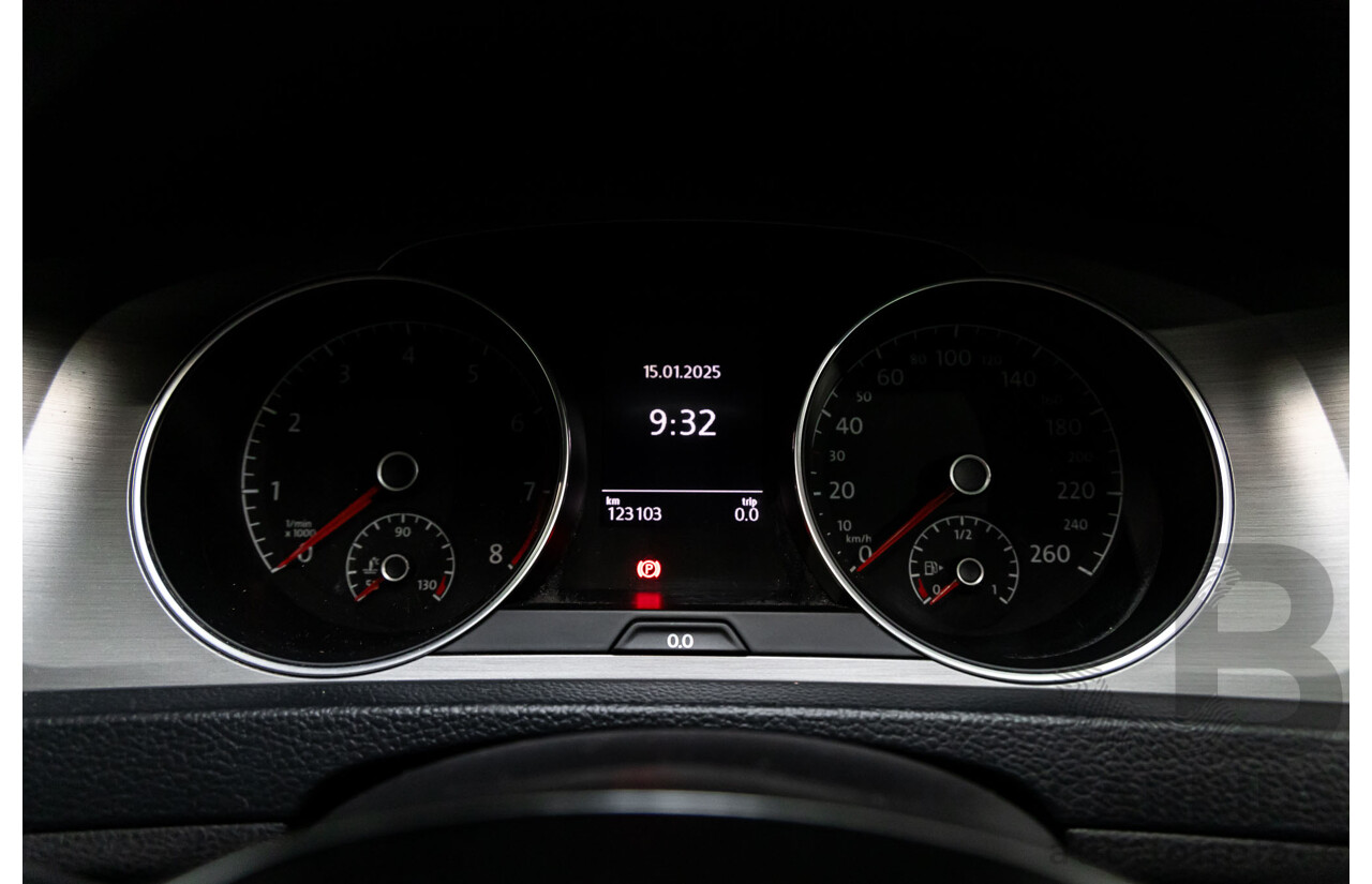 7/2014 Volkswagen Golf 90 TSI Comfortline AU MY14 4d Wagon Pure White Turbo 1.4L