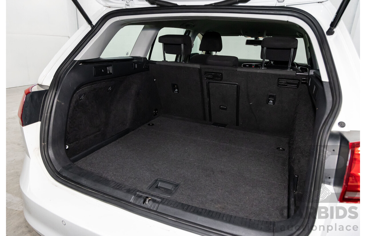 7/2014 Volkswagen Golf 90 TSI Comfortline AU MY14 4d Wagon Pure White Turbo 1.4L