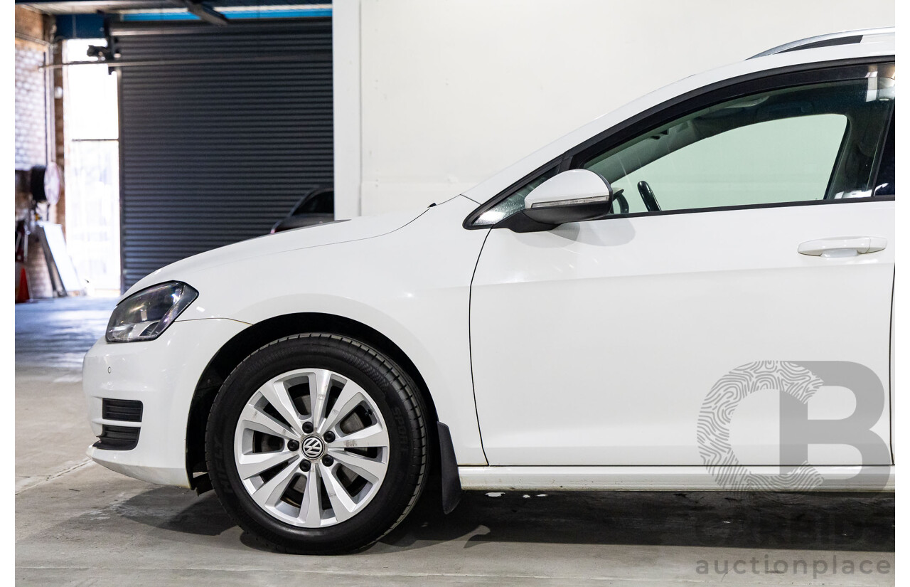 7/2014 Volkswagen Golf 90 TSI Comfortline AU MY14 4d Wagon Pure White Turbo 1.4L