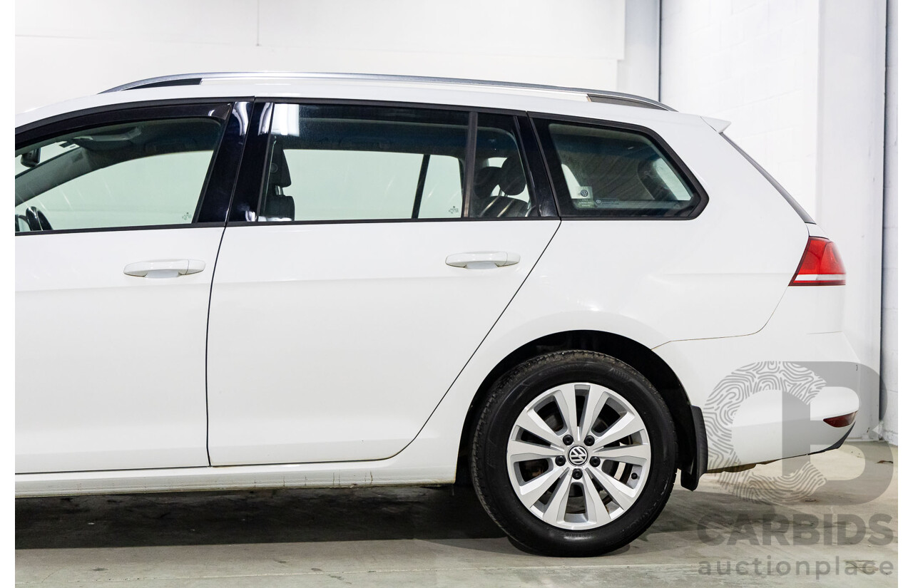 7/2014 Volkswagen Golf 90 TSI Comfortline AU MY14 4d Wagon Pure White Turbo 1.4L