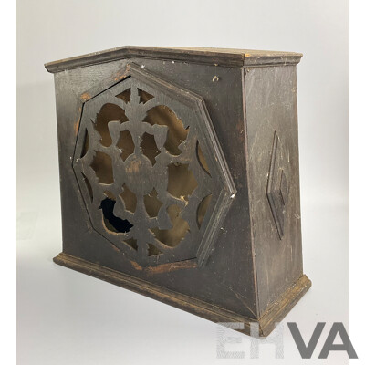 Vintage Phillips Shortwave/AM Valve Radio with Walnut Veneer and Antique Art Deco Amplion Mantle Cone Speaker