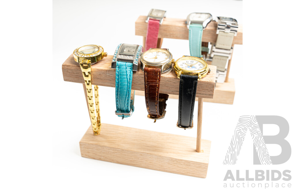 Collection of (7) Ladies Dress Watches Including Fossil & Guess