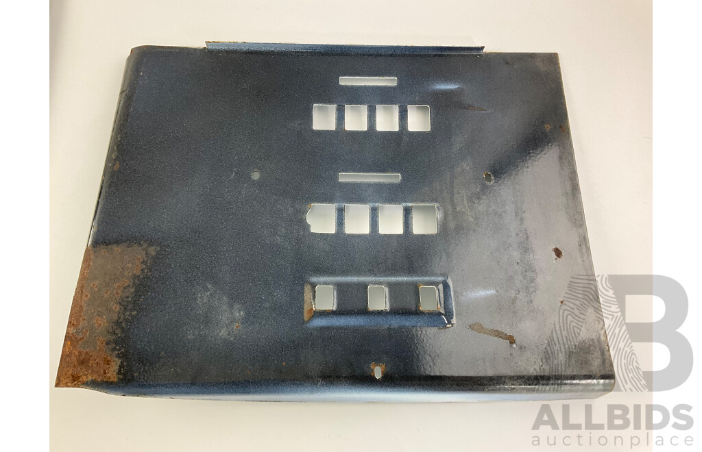 Two 1950's Gilbarco Enamelled Salesmaker Petrol Bowser Faces