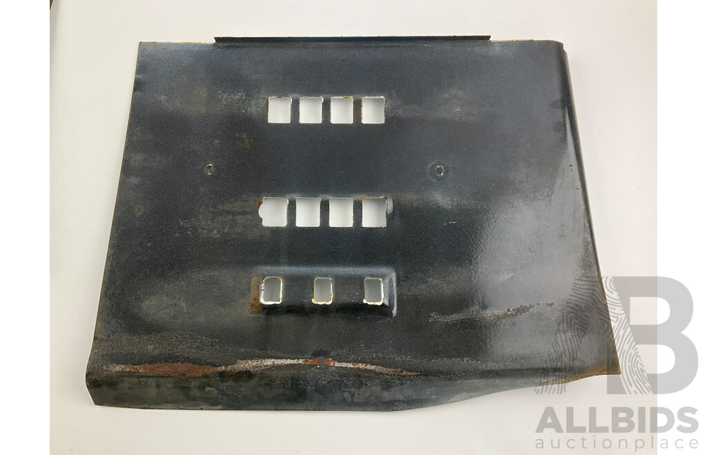 Two 1950's Gilbarco Enamelled Salesmaker Petrol Bowser Faces