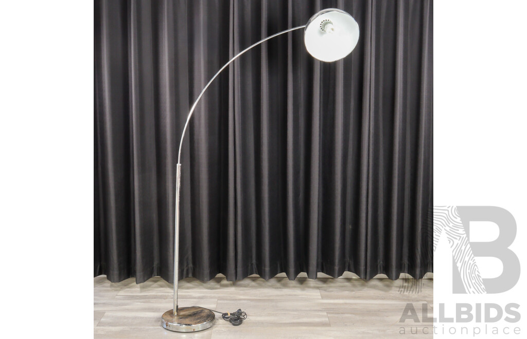 Modern Chrome Arc Lamp