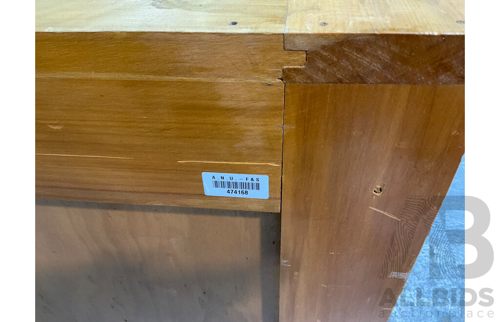 Part Two Door Maple Cabintet Attributed to Fred Ward