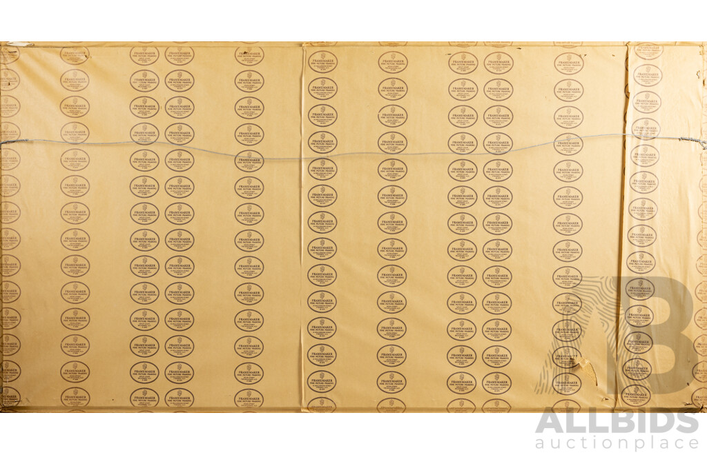 L. Basset, (20th Century, French, 1948-), Winter Street Scene, Original Oil on Canvas Cloth, 64 x 124 cm (frame)