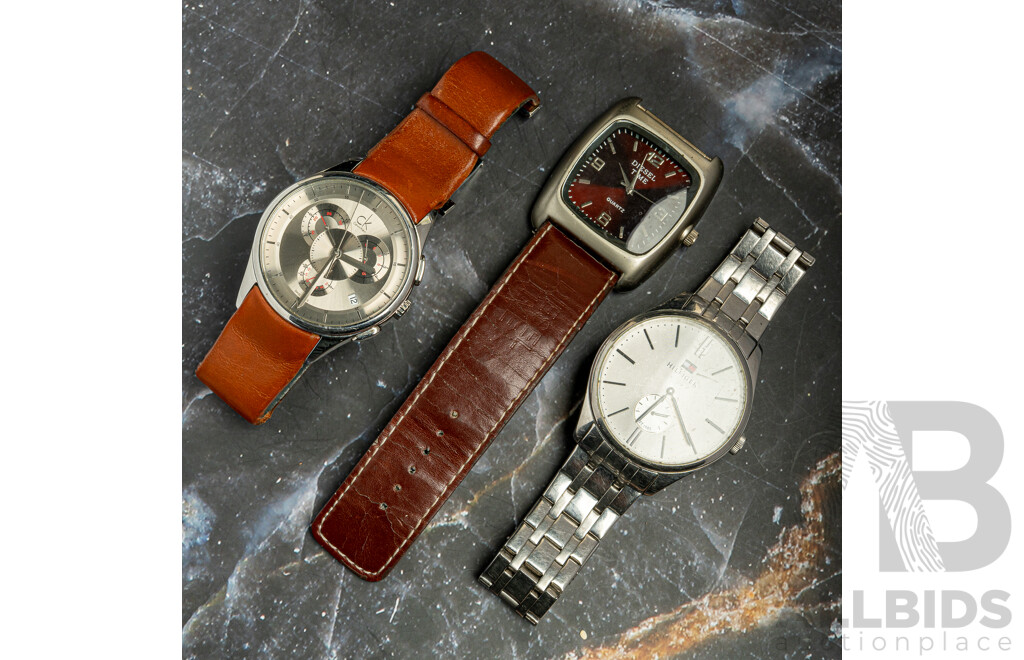 Tommy Hilfiger, Calvin Klein and Diesel Time Mens Dress Watches