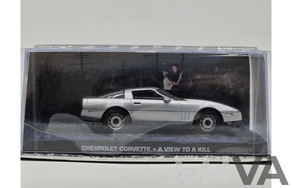 Miniature Western Models Chevrolet Corvette 1983 1/43 - Bleu - Boîte D'origine - Manque Rétros