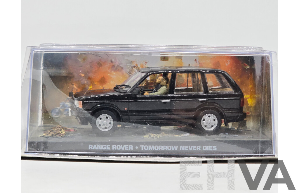 GE Fabbri Ltd 1997 Land Rover Range Rover V8 Black - James Bond 007 Tomorrow Never Dies 1:43 Scale Model Car - Sealed in Blister