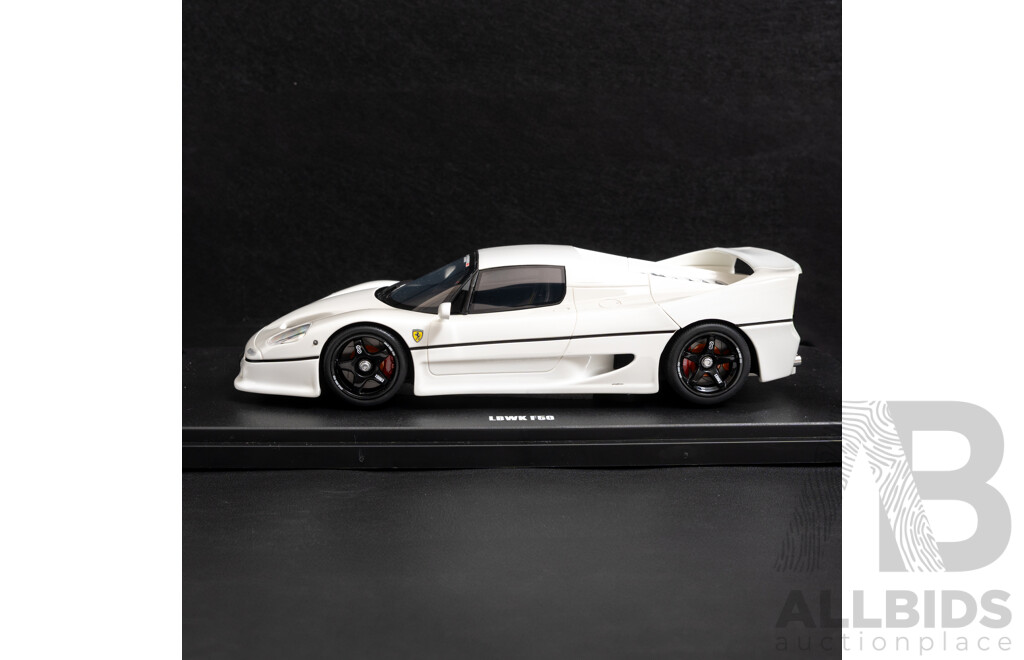 GT Spirit 2013 Ferrari F50 LBWK Liberty Walk LB Works White GT437 1:18 Scale Model Car - New