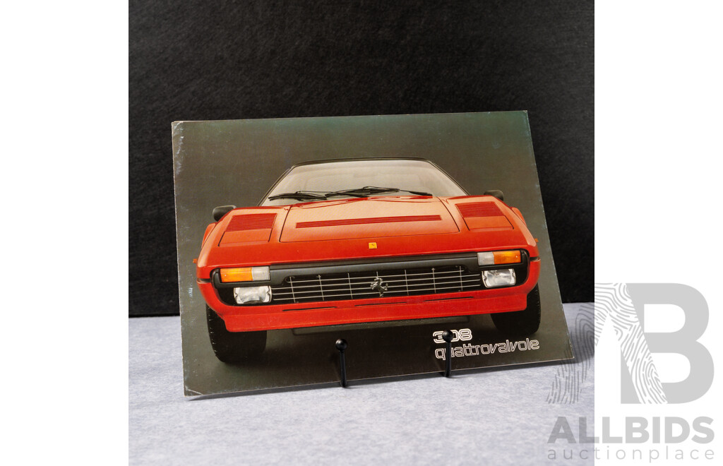 Genuine Ferrari - A 1982 Ferrari 308 Quattrovalvole Colour Sales Brochure