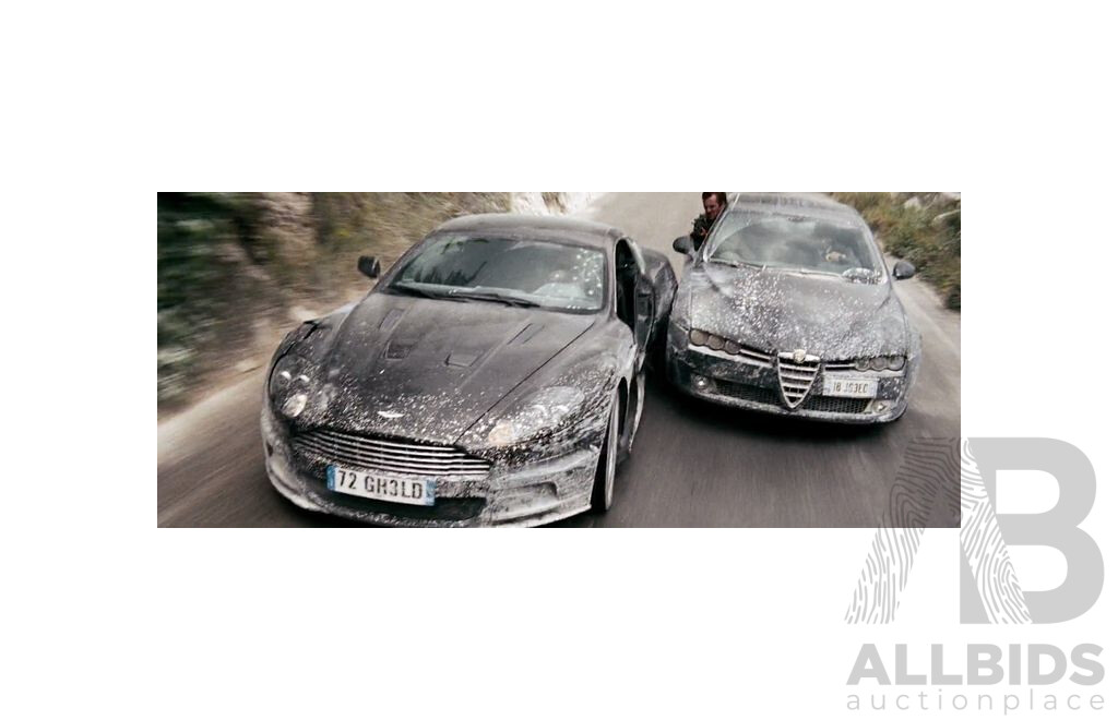 GE Fabbri Ltd 2008 Alfa Romeo 159 3.2 V6 Sedan Black - James Bond 007 Quantam of Solace 1:43 Scale Model Car - Sealed in Blister