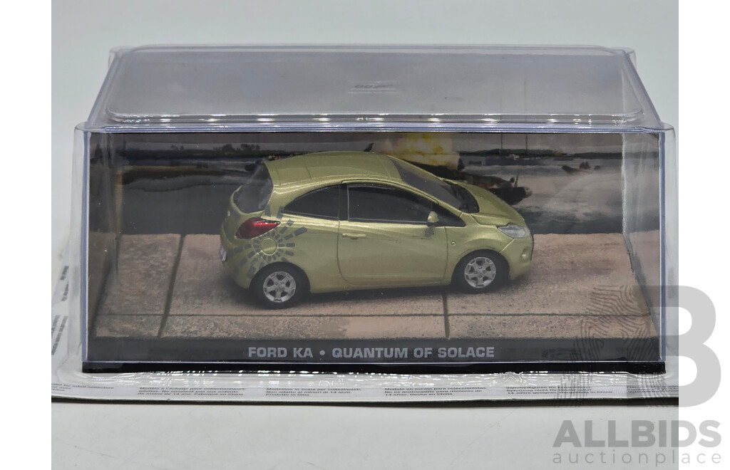 GE Fabbri Ltd 2008 Ford Ka Pre-Production Mk2 Hydrogen - James Bond 007 Quantam of Solace 1:43 Scale Model Car - Sealed in Blister