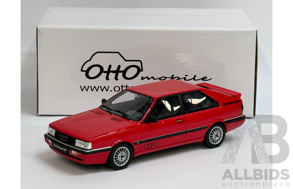 Ottomobile 1987 Audi Quattro GT Coupe Tornado Rouge Red OT954 1:18 Scale Model Car - New