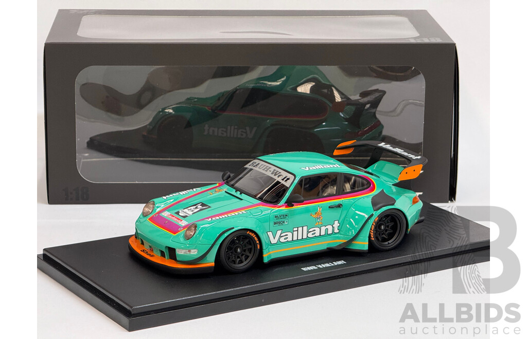 GT Spirit 2022 Porsche 911 GT 993 RWB Vaillant Widebody Mint Green GT869 1:18 Scale Model Car - New