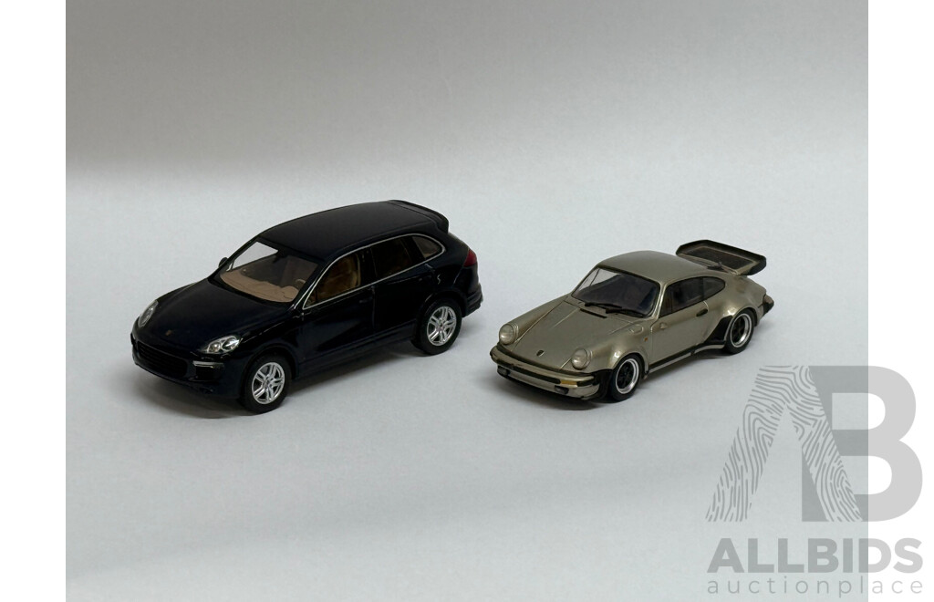 Diecast Model Porsche's - Lot of 2 - 1/43 Scale