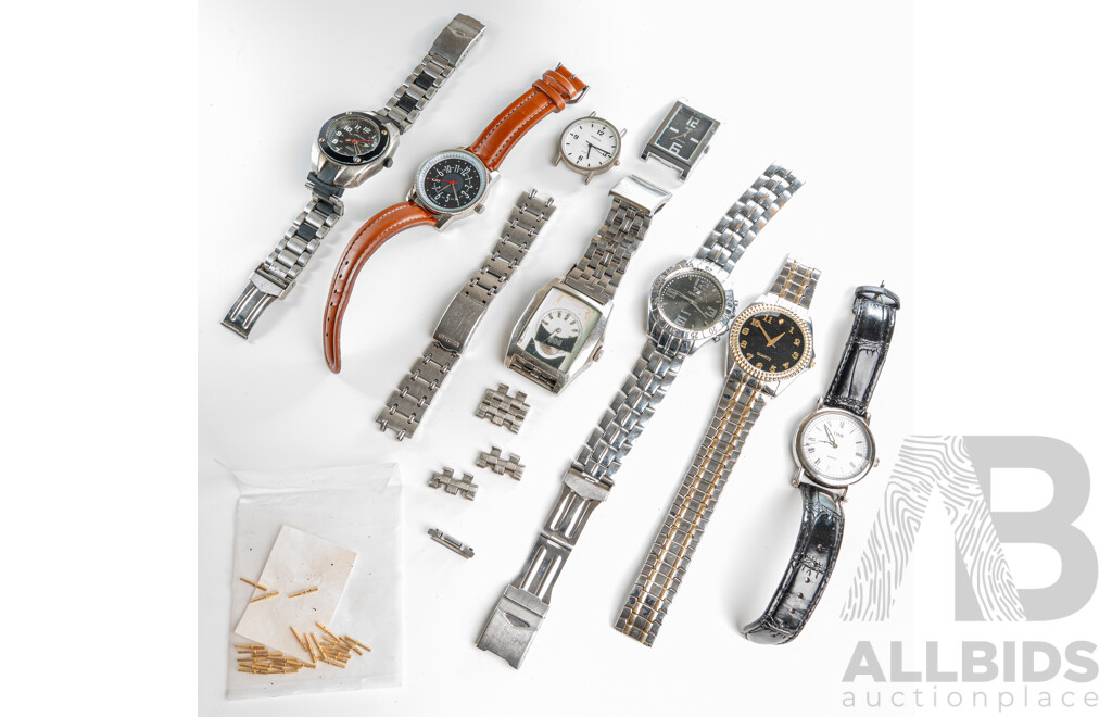 Collection of (7) Mens Dress Watches in Various Conditons