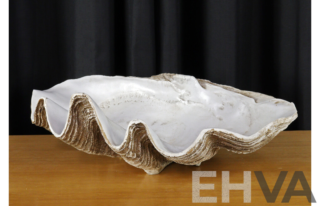 Large Faux Clam Shell