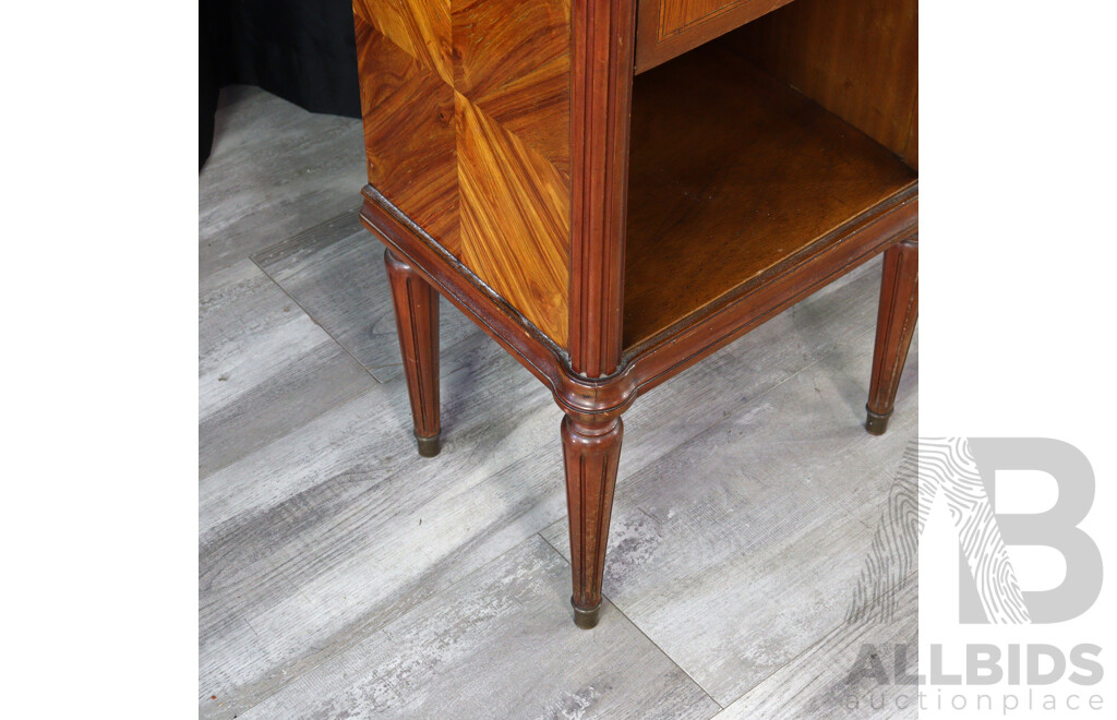Pair of French Style Open Faced Bedside Cabinets