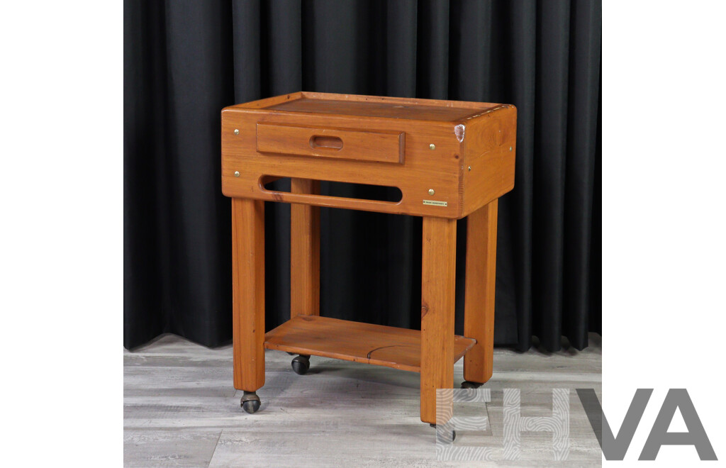 Pine Kitchen Trolley