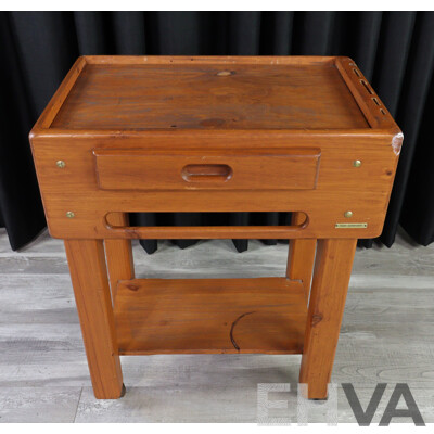 Pine Kitchen Trolley