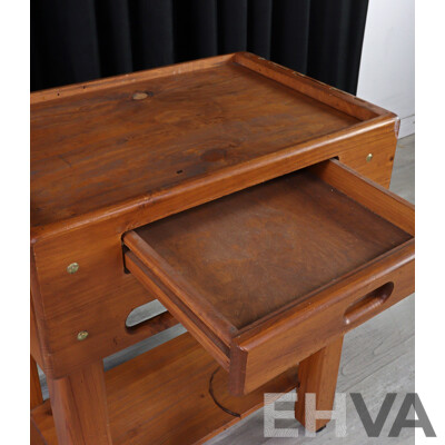 Pine Kitchen Trolley