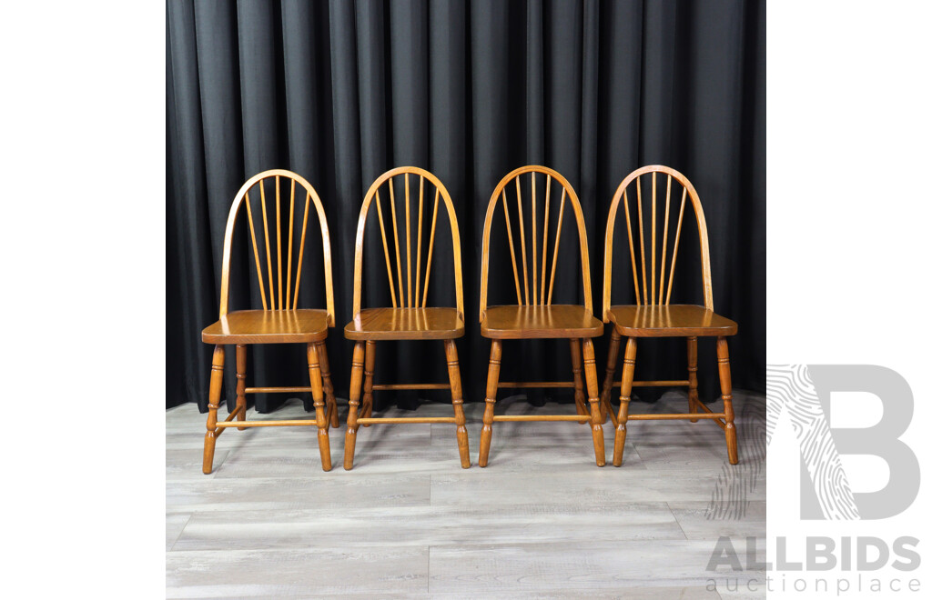 Set of Four Oak Dining Chairs