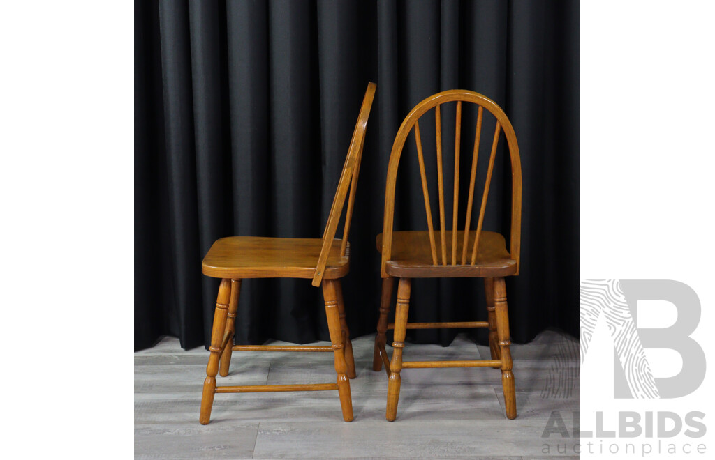Set of Four Oak Dining Chairs