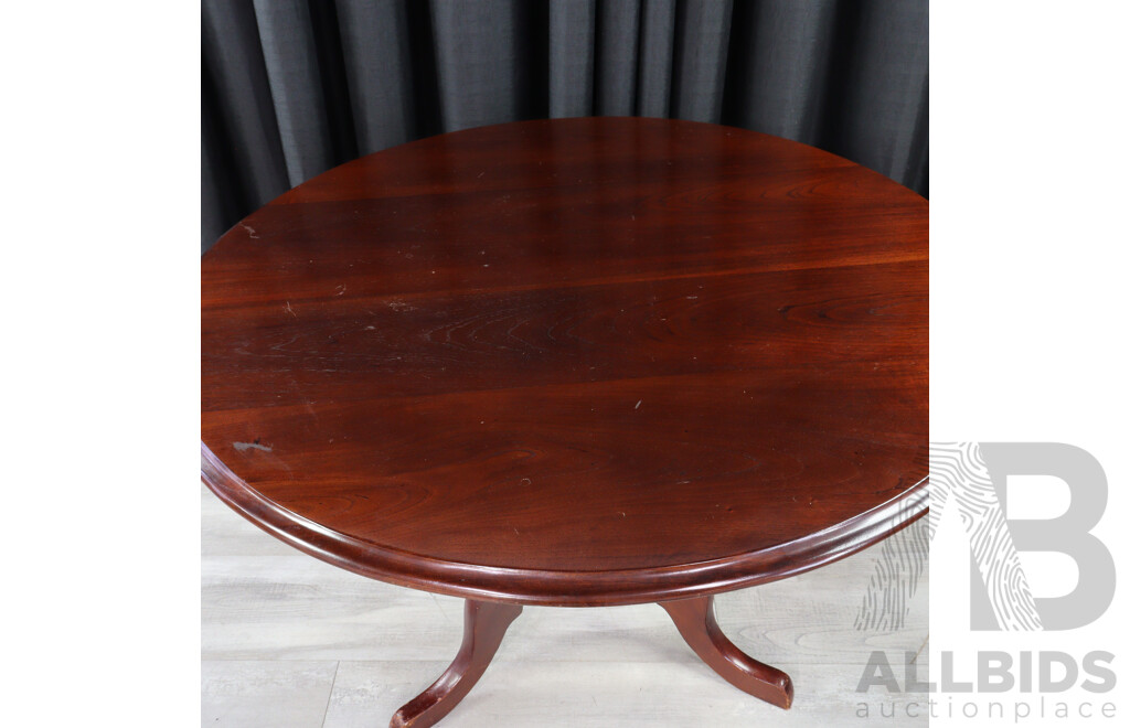 Mahogany Tilt Top Pedestal Table