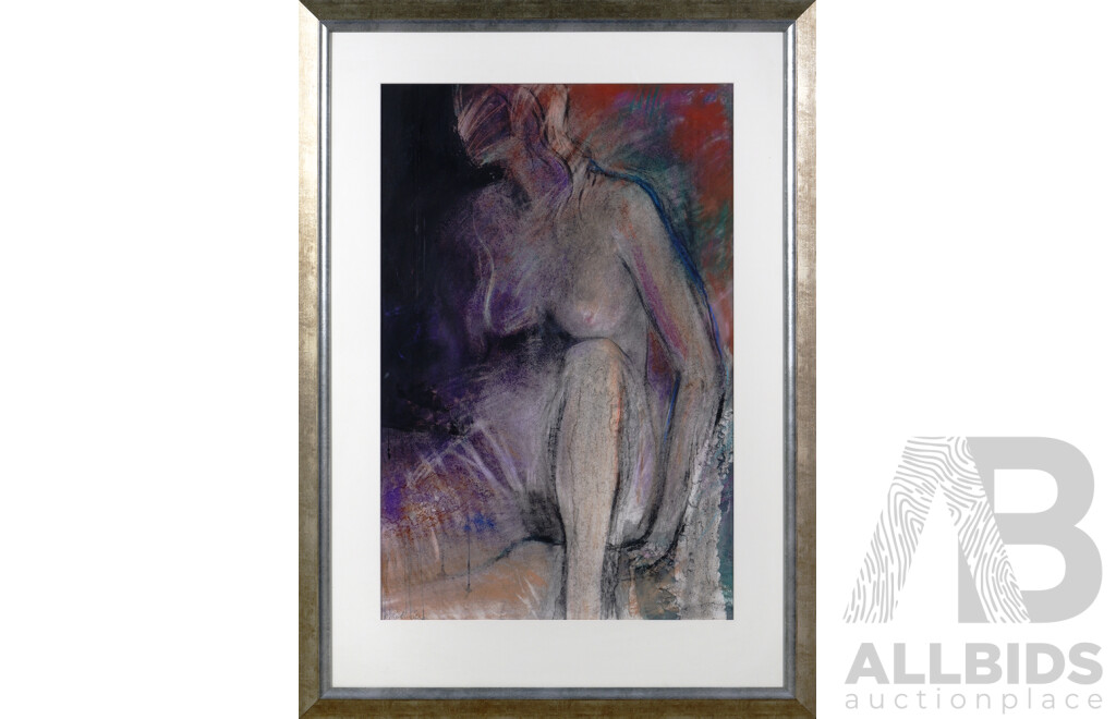 C. Robinson, (20th Century), Untitled - Nude Study, Mixed Media Watercolour