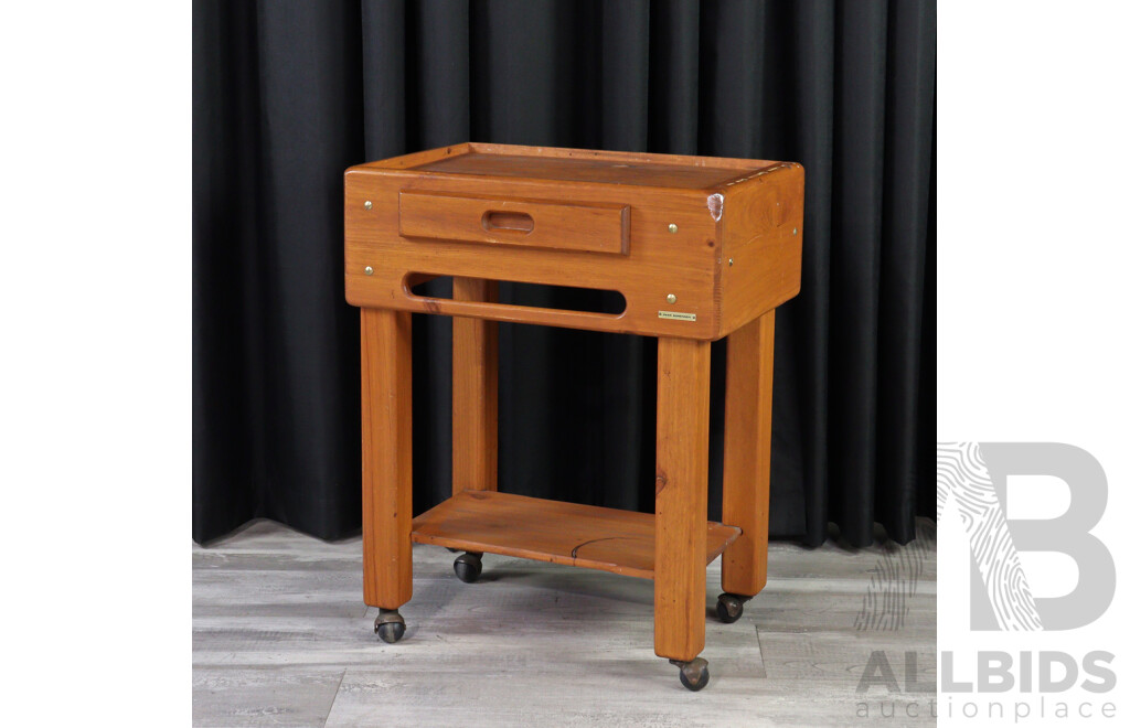 Pine Kitchen Trolley