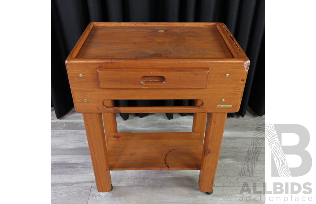 Pine Kitchen Trolley