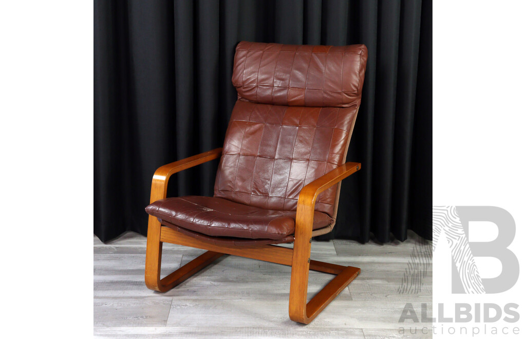 Vintage Danish De Luxe Cantilever Lounge Chair
