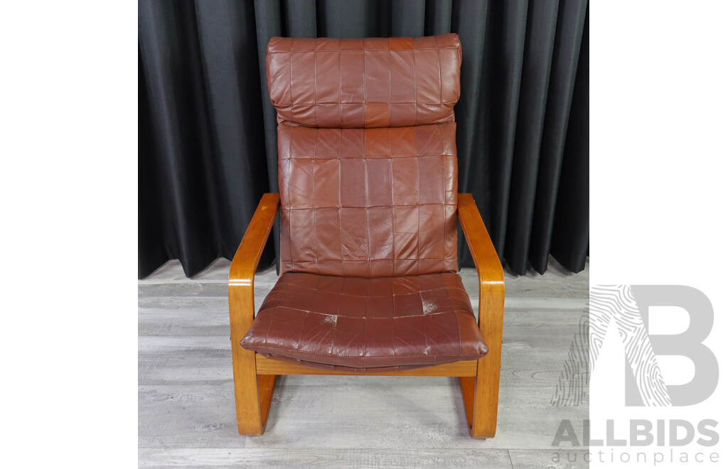 Vintage Danish De Luxe Cantilever Lounge Chair