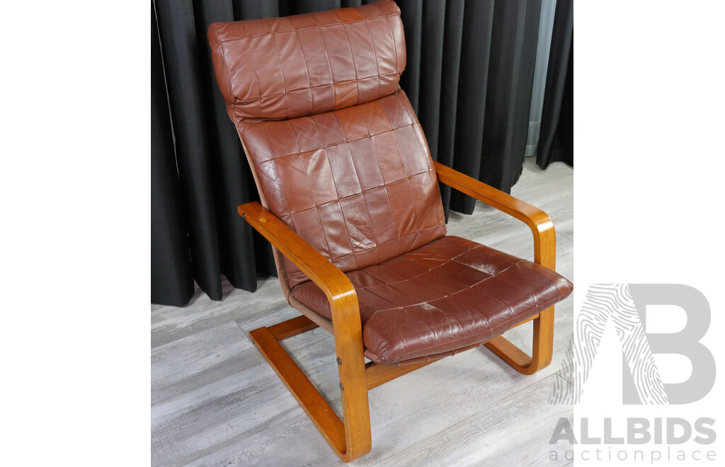 Vintage Danish De Luxe Cantilever Lounge Chair