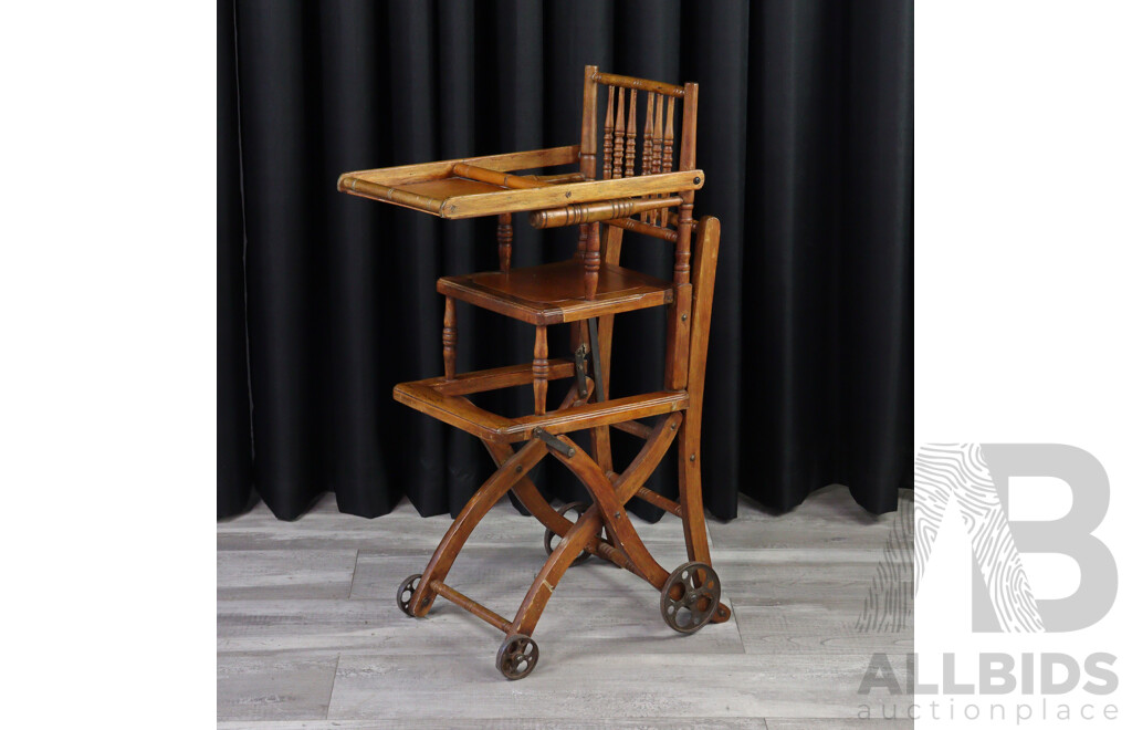 Vintage Metamorphic High Chair