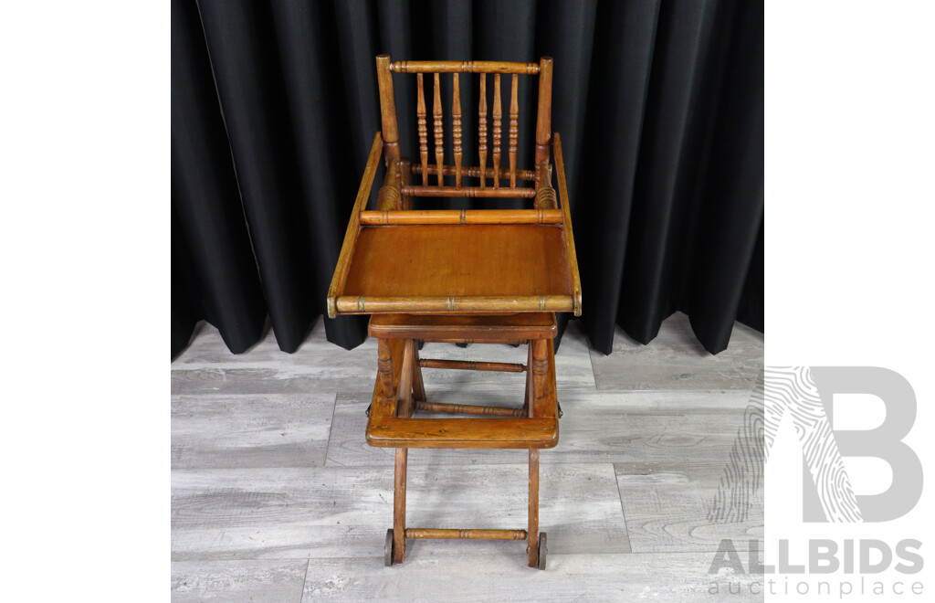 Vintage Metamorphic High Chair