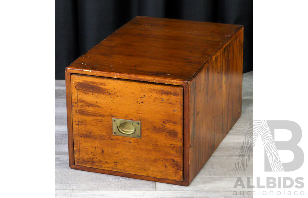 Single Oak Filing Drawer