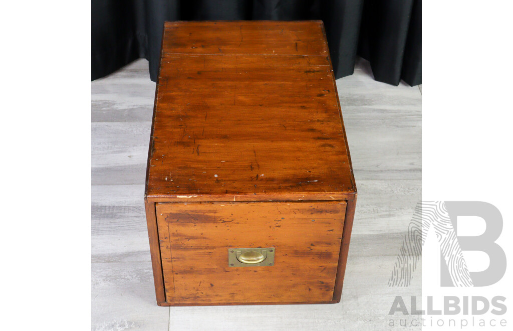 Single Oak Filing Drawer