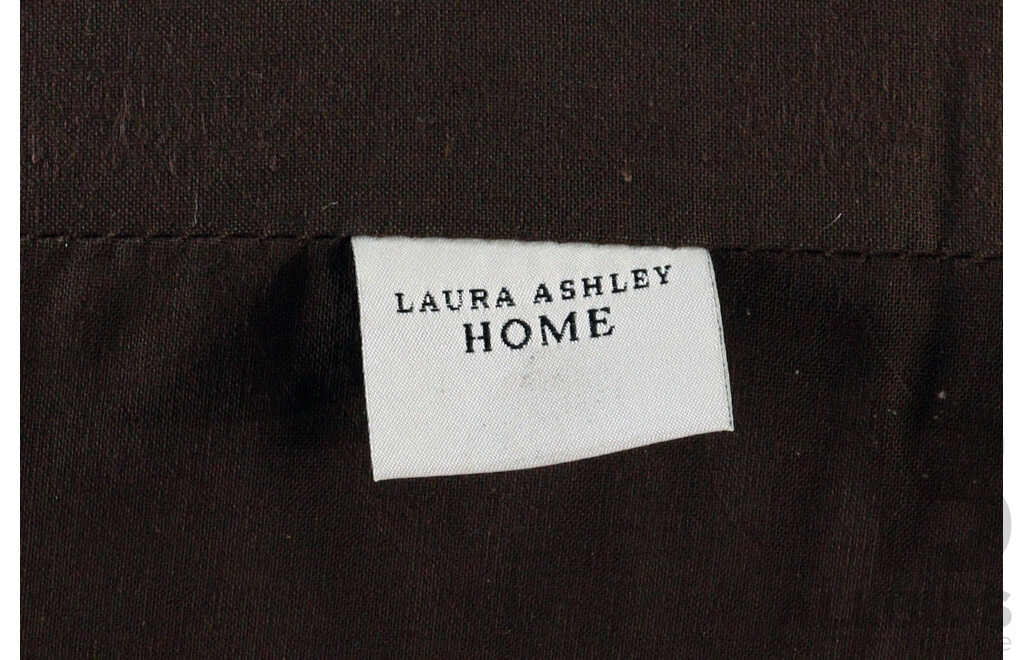 Leather Two Seater Lounge and Ottoman by Laura Ashley