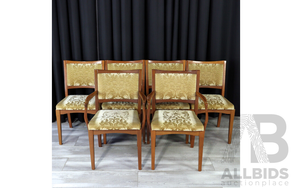 Set of Six Teak Dining Chairs by CRO Furniture