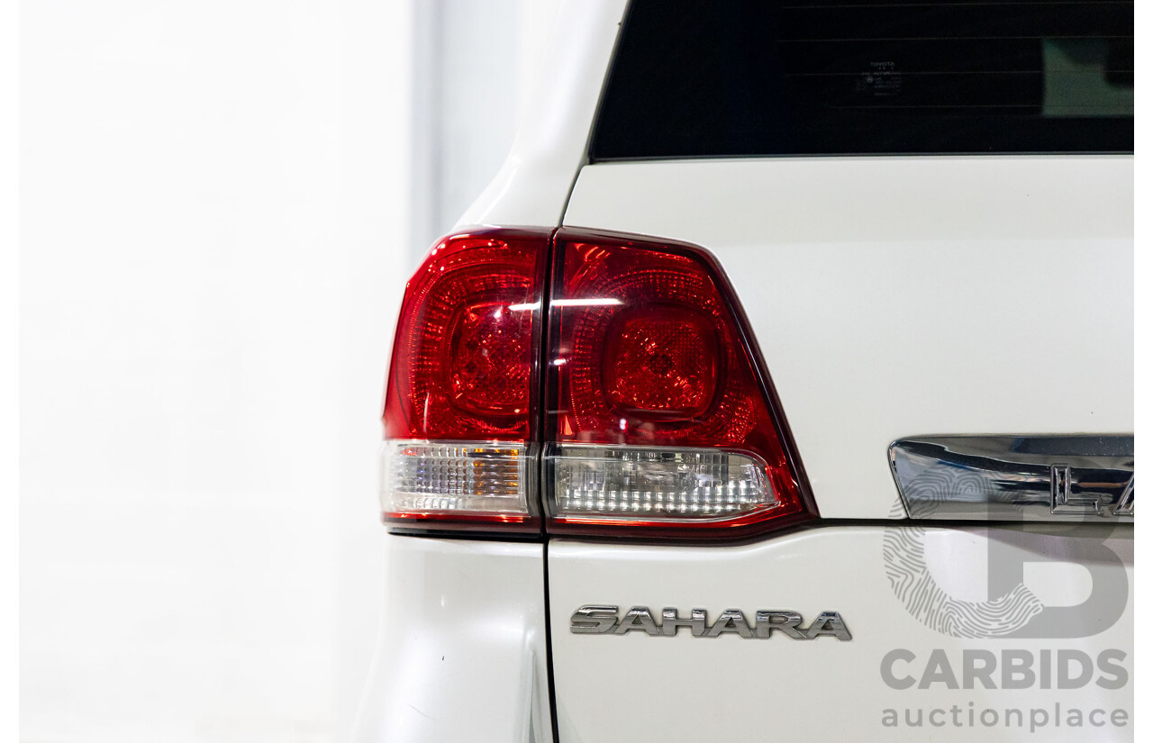 1/2008 Toyota Landcruiser Sahara (4x4) VDJ200R 4d Wagon Crystal Pearl Turbo Diesel V8 4.5L - 7 Seater