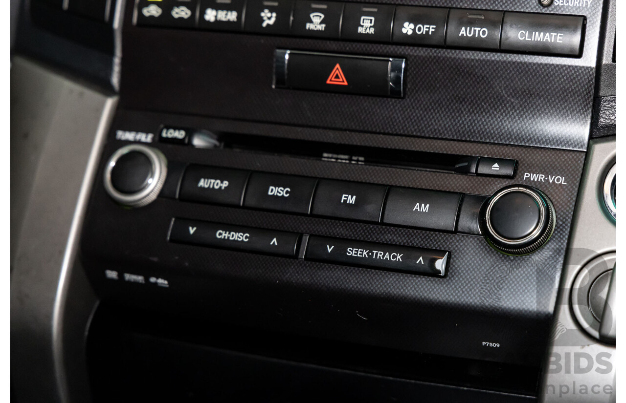 1/2008 Toyota Landcruiser Sahara (4x4) VDJ200R 4d Wagon Crystal Pearl Turbo Diesel V8 4.5L - 7 Seater