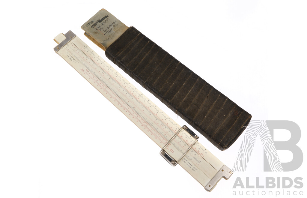 WW2 Era Australian RAAF Dual Face Comprehensive Slide Rule Model 432