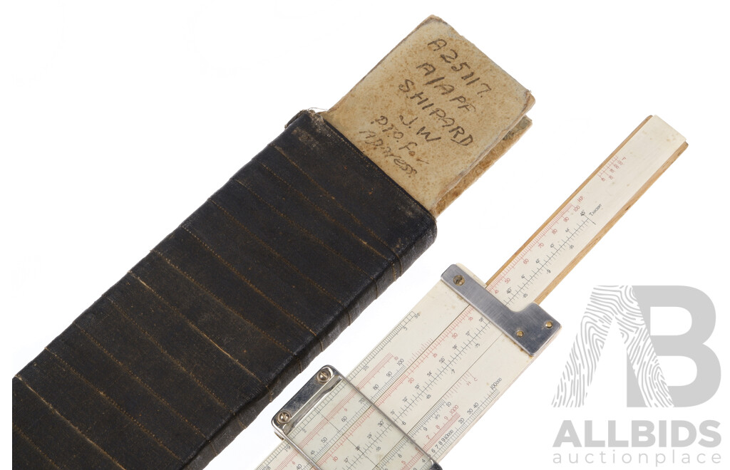 WW2 Era Australian RAAF Dual Face Comprehensive Slide Rule Model 432
