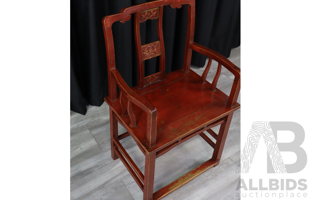 Chinese Painted Carver