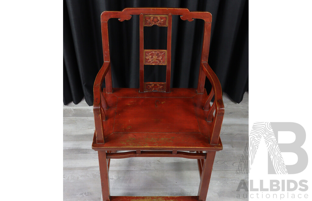 Chinese Painted Carver