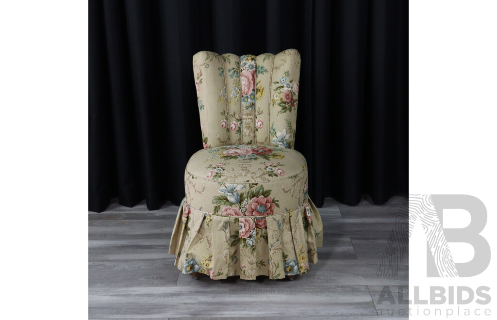 Art Deco Upholstered Bedroom Chair