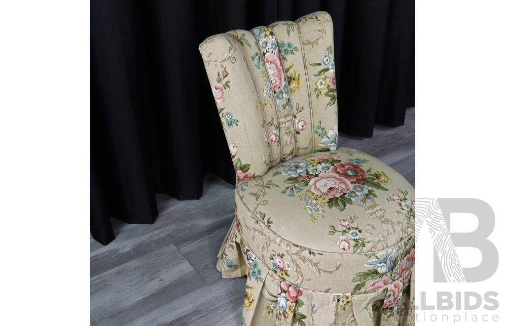 Art Deco Upholstered Bedroom Chair